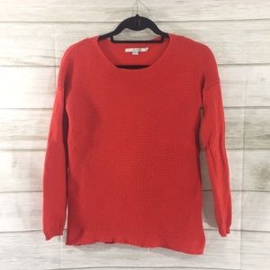 BODEN Orange Textured Cashmere Blend Sweater